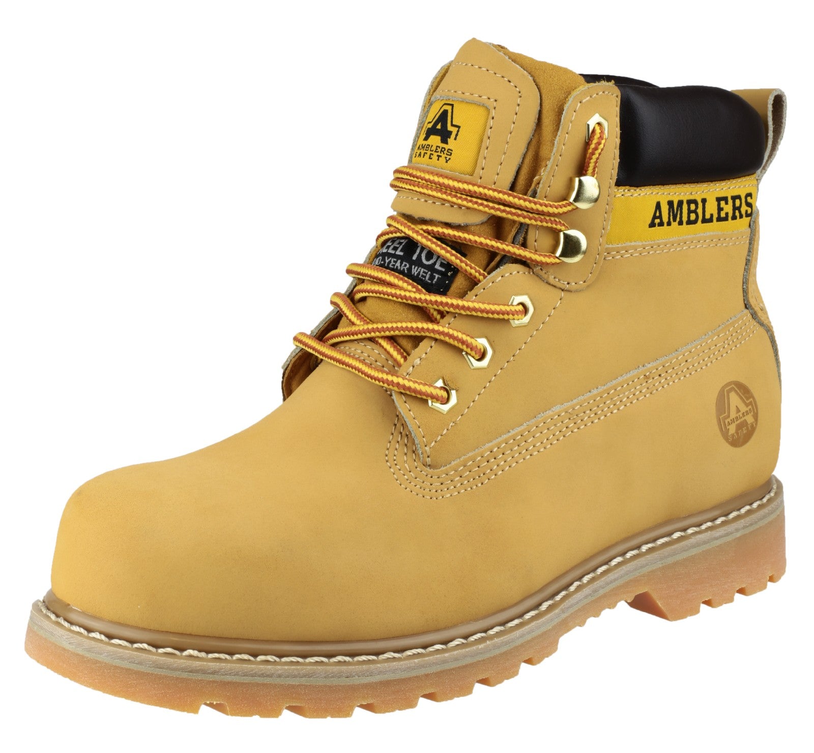 Amblers Safety Mens FS7 Steel Toe Cap Leather Safety Boots Brown