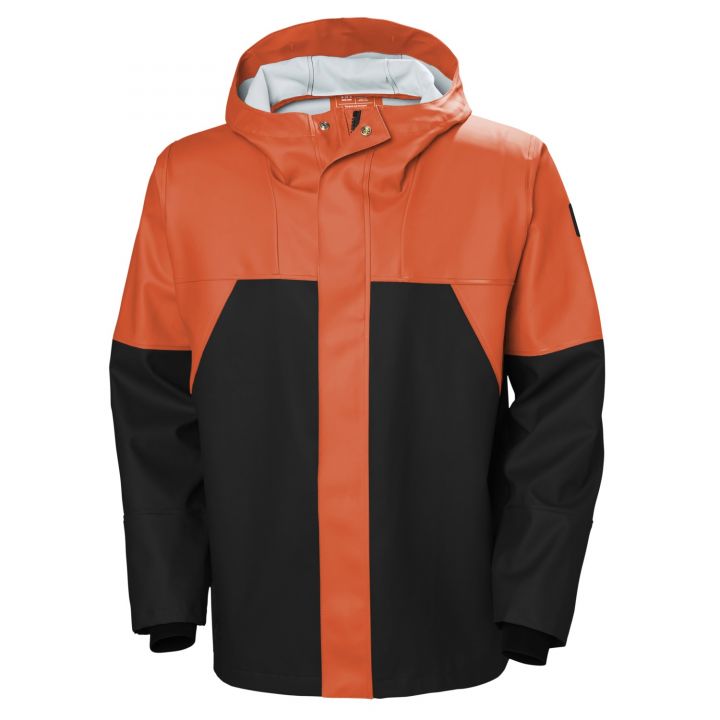 STORM RAIN JACKET - 299 DARK ORANGE/BLACK