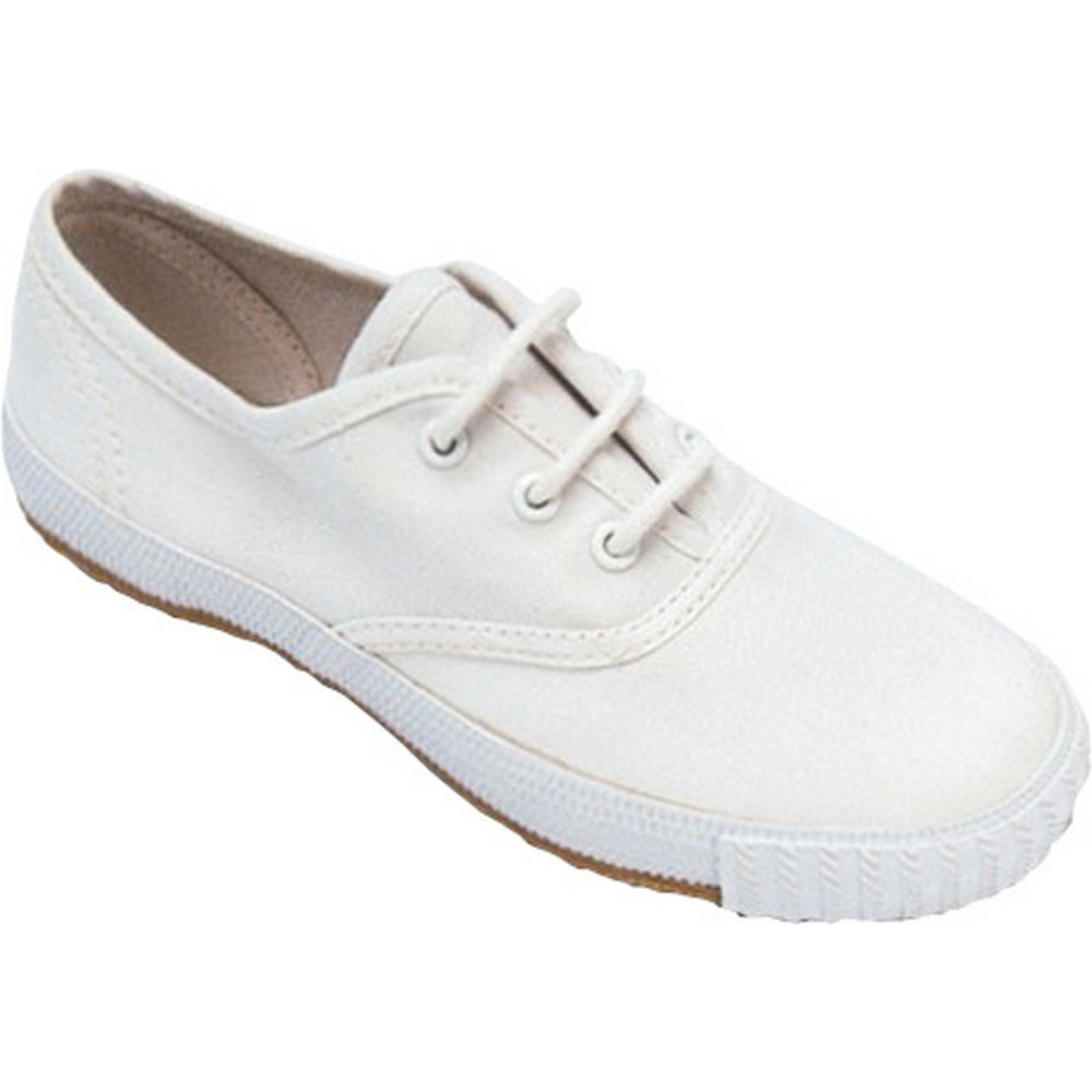 Mirak Ladies Morris Lace-Up Textile Plimsoll Sneaker Trainer White