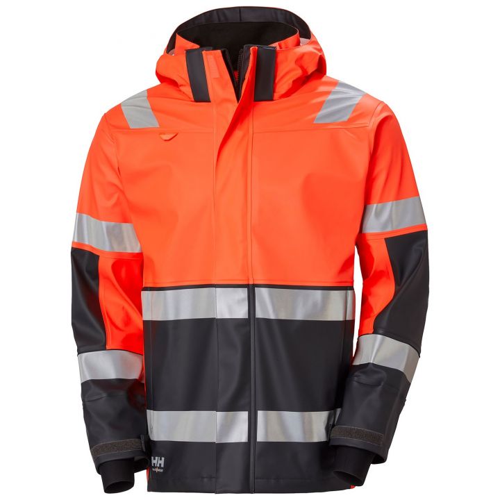 ALNA 2.0 RAIN JACKET - 269 ORANGE/EBONY