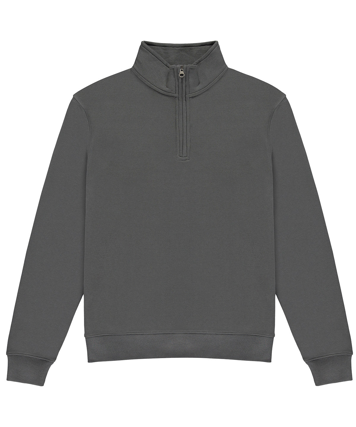 Regular fit 1/4 zip sweatshirt - Dark Grey