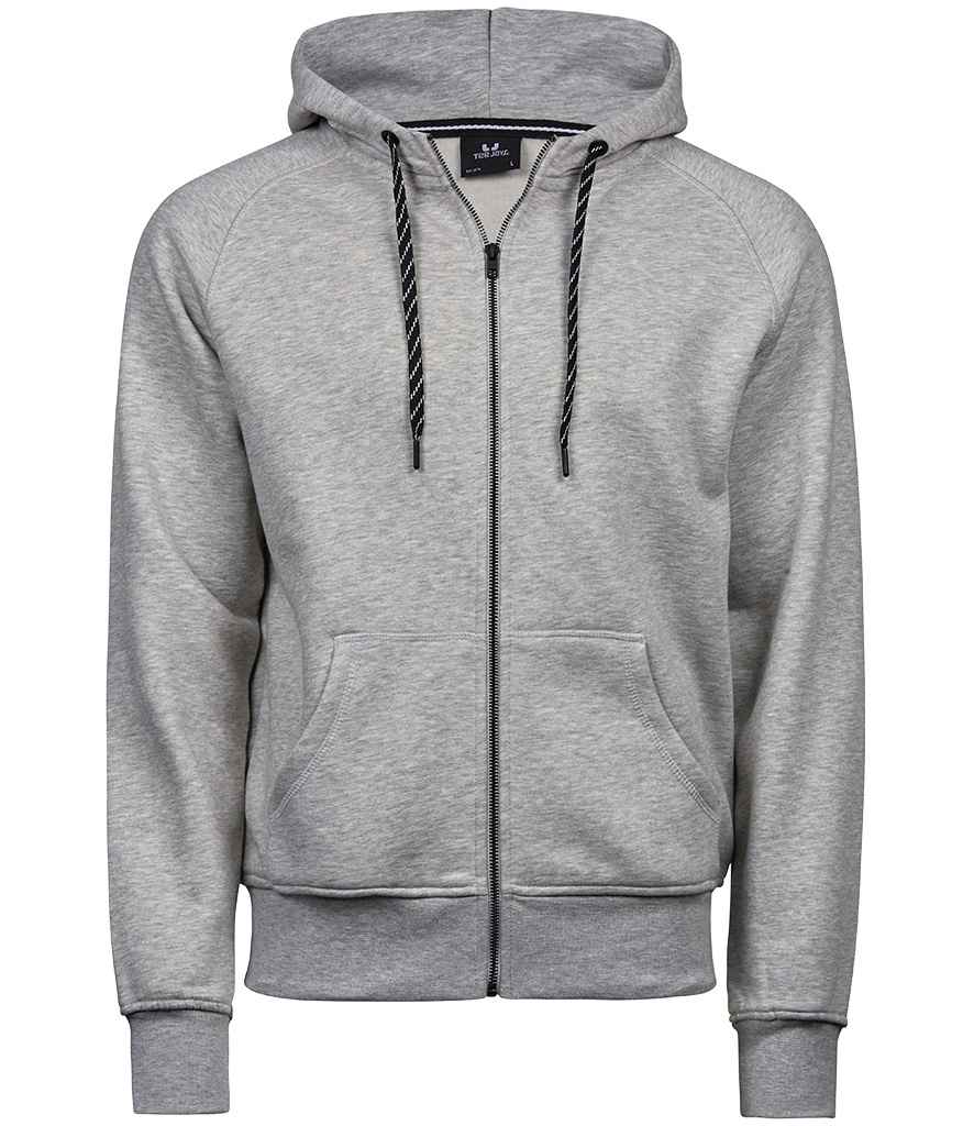 Tee Jays Fashion Zip Hooded Sweatshirt - Heather Grey