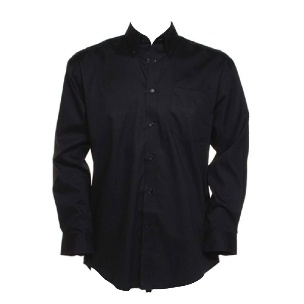 Kustom Kit Oxford Pinpoint Long Sleeve Shirt