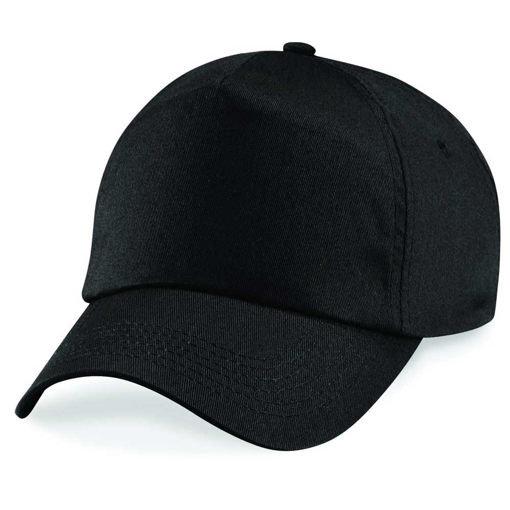 Beechfield 5 Panel Unlined Cotton Cap