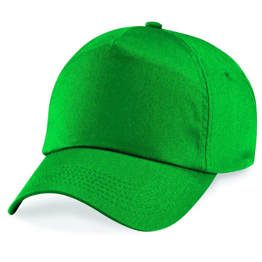 Beechfield 5 Panel Unlined Cotton Cap