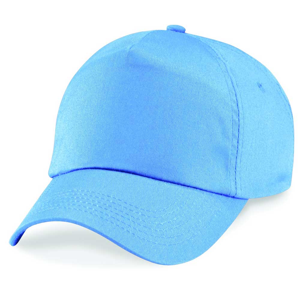 Beechfield 5 Panel Unlined Cotton Cap