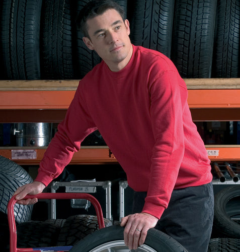 Fruit Of The Loom Set In Sleeve Sweatshirt