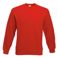 Fruit Of The Loom Set In Sleeve Sweatshirt