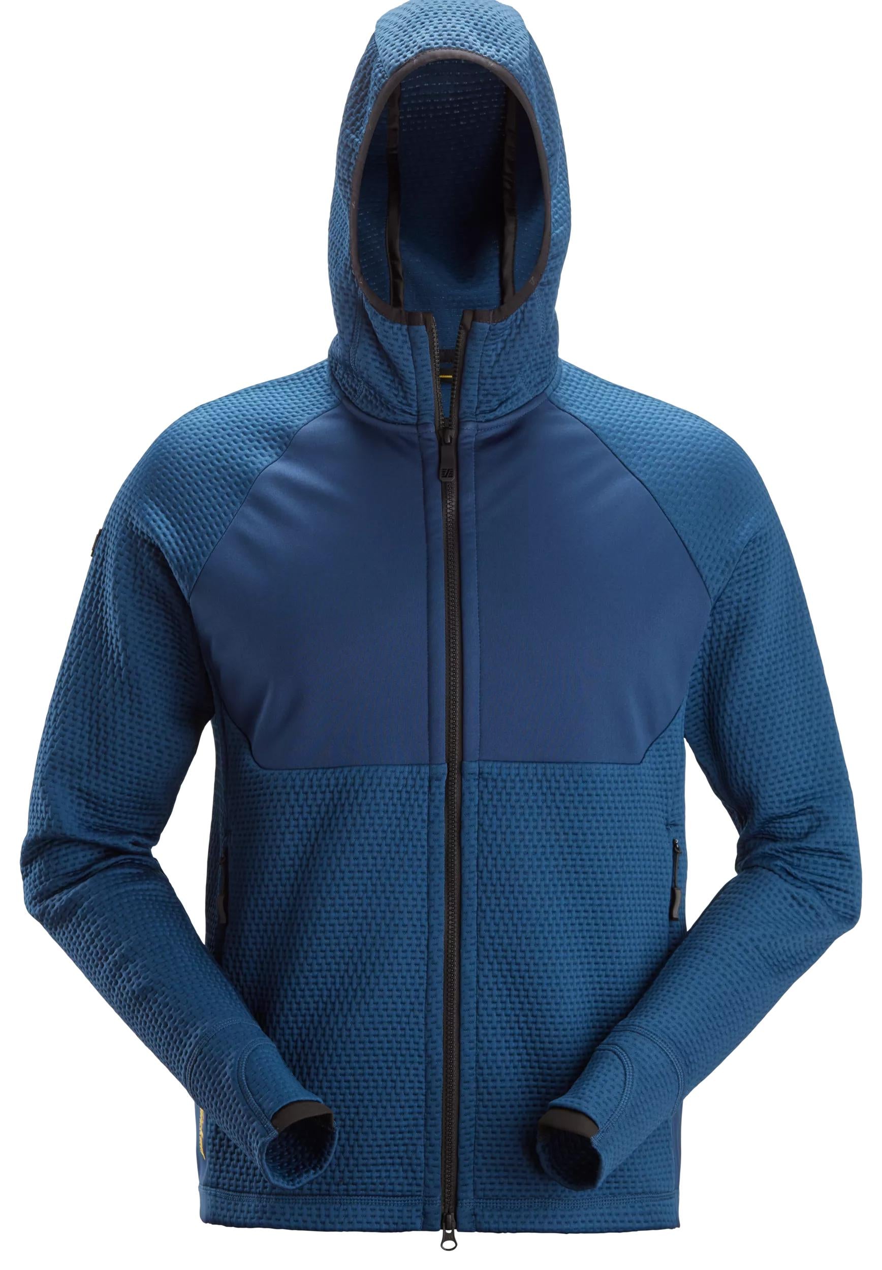 FlexiWork, Full-Zip Midlayer Hoodie - 5353 - Deep Blue\Deep Blue