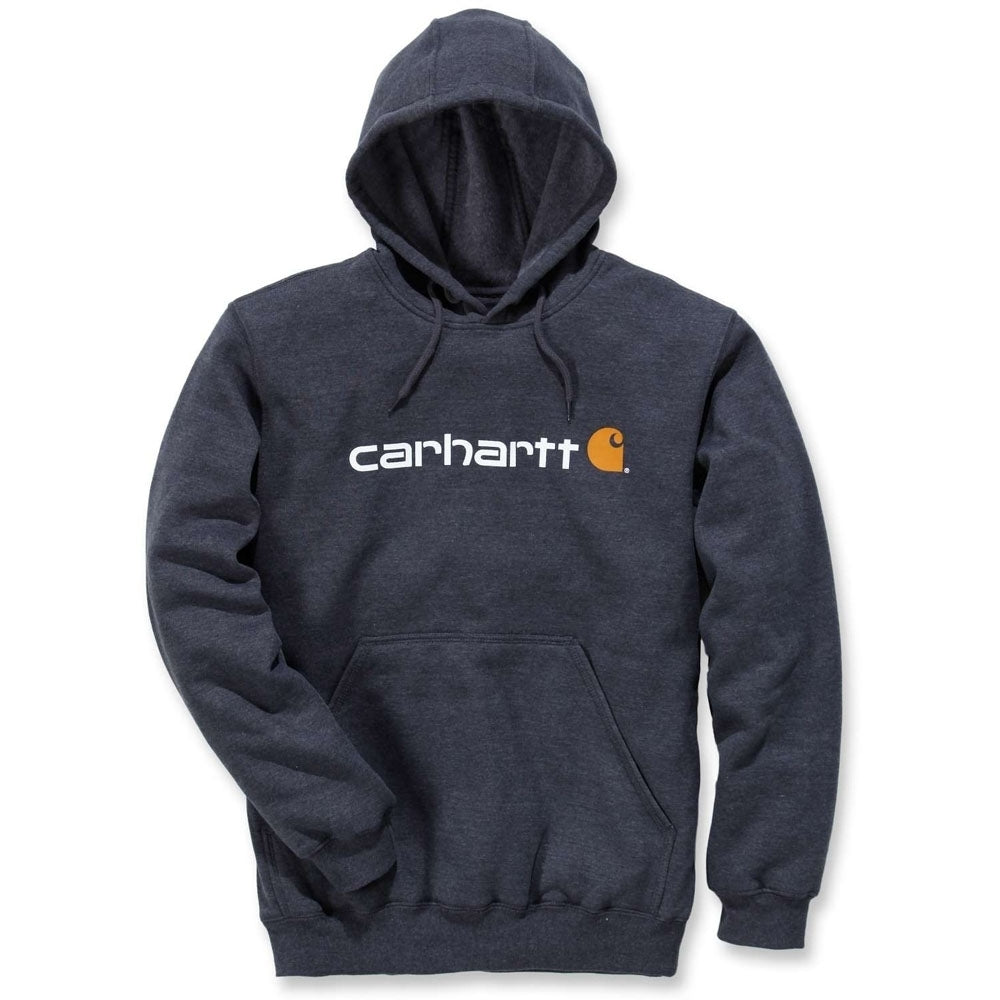 Carhartt Mens Stretchable Signature Logo Hooded Sweatshirt Top