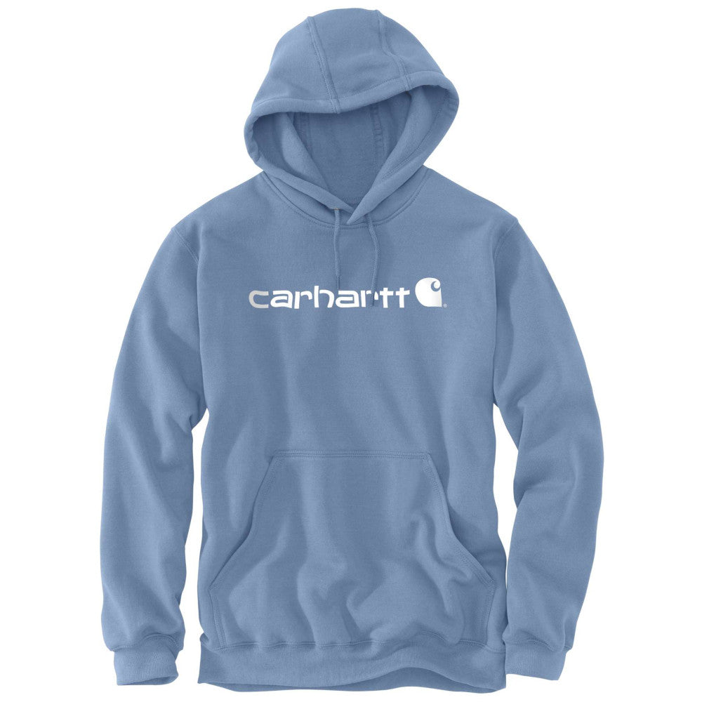 Carhartt Mens Stretchable Signature Logo Hooded Sweatshirt Top