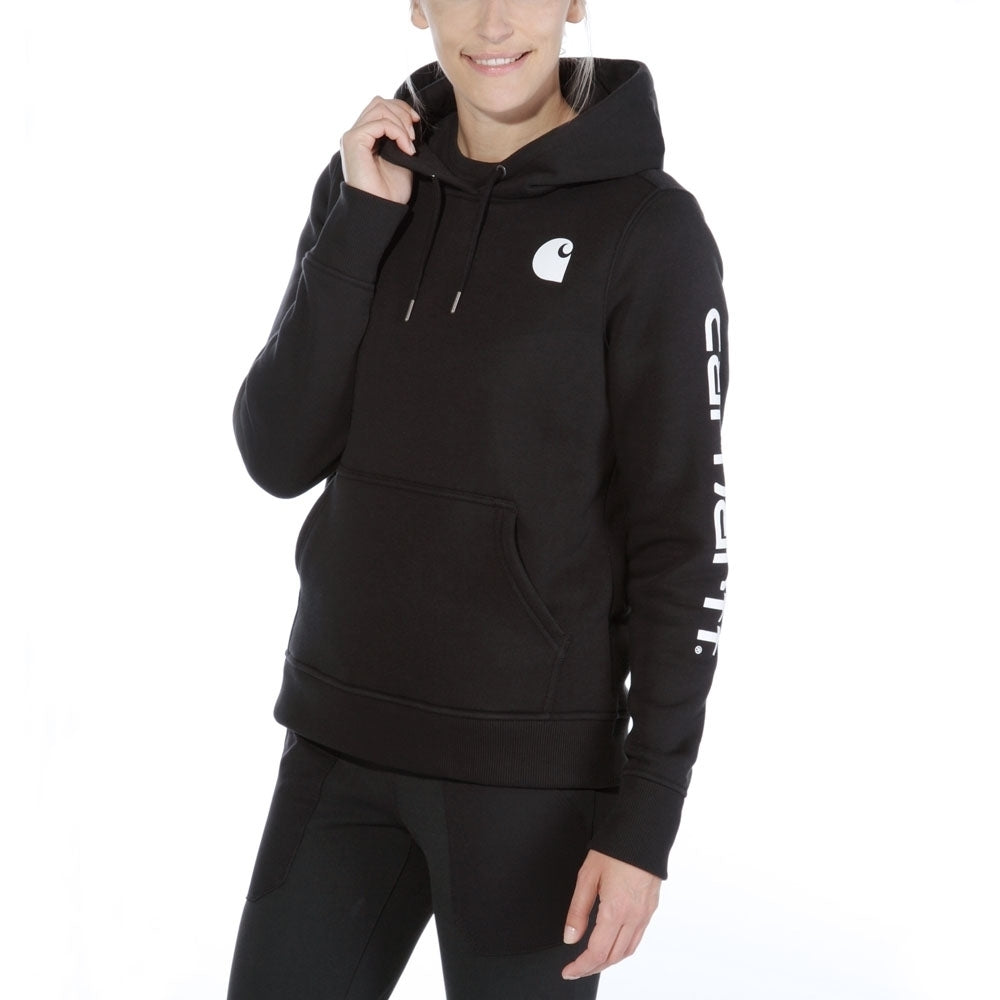 Carhartt Womens Clarksburg Pullover Hooded Logo Sweatshirt