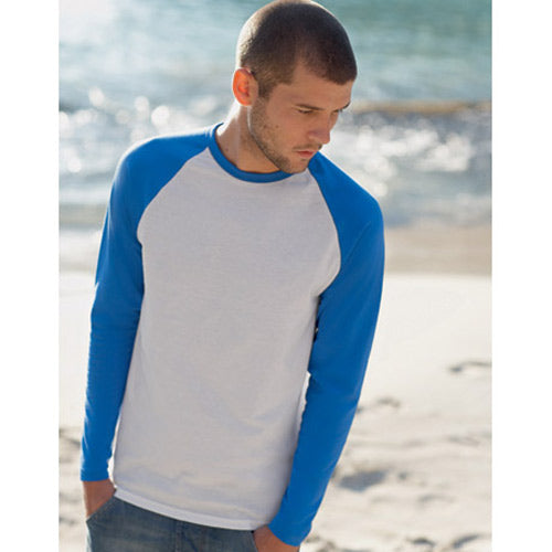 Fruit of the Loom Long Sleeve Baseball T Shirt