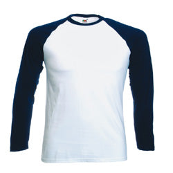 Fruit of the Loom Long Sleeve Baseball T Shirt