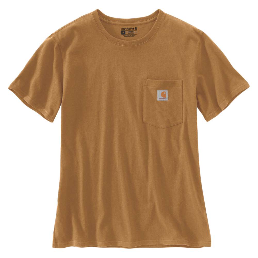 Carhartt Womens Pocket Workwear Ribknit Short Sleeve T-Shirt