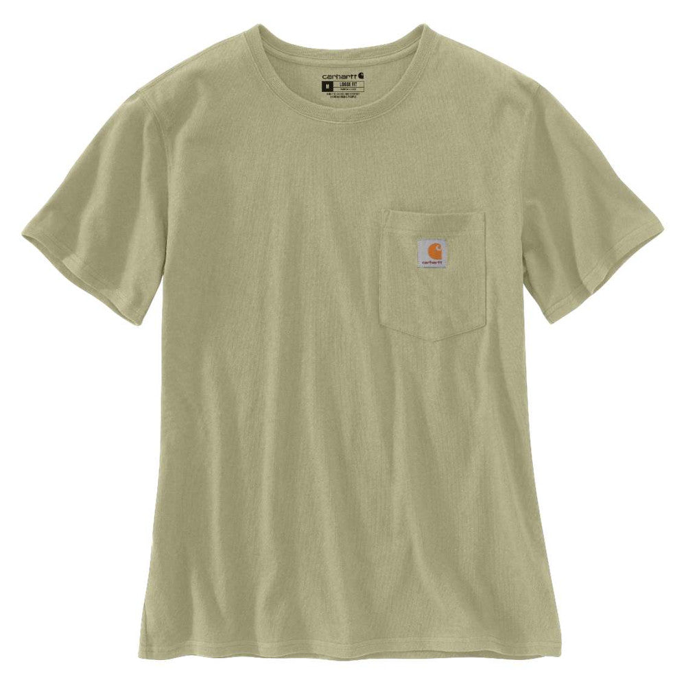 Carhartt Womens Pocket Workwear Ribknit Short Sleeve T-Shirt