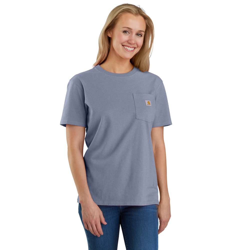 Carhartt Womens Pocket Workwear Ribknit Short Sleeve T-Shirt