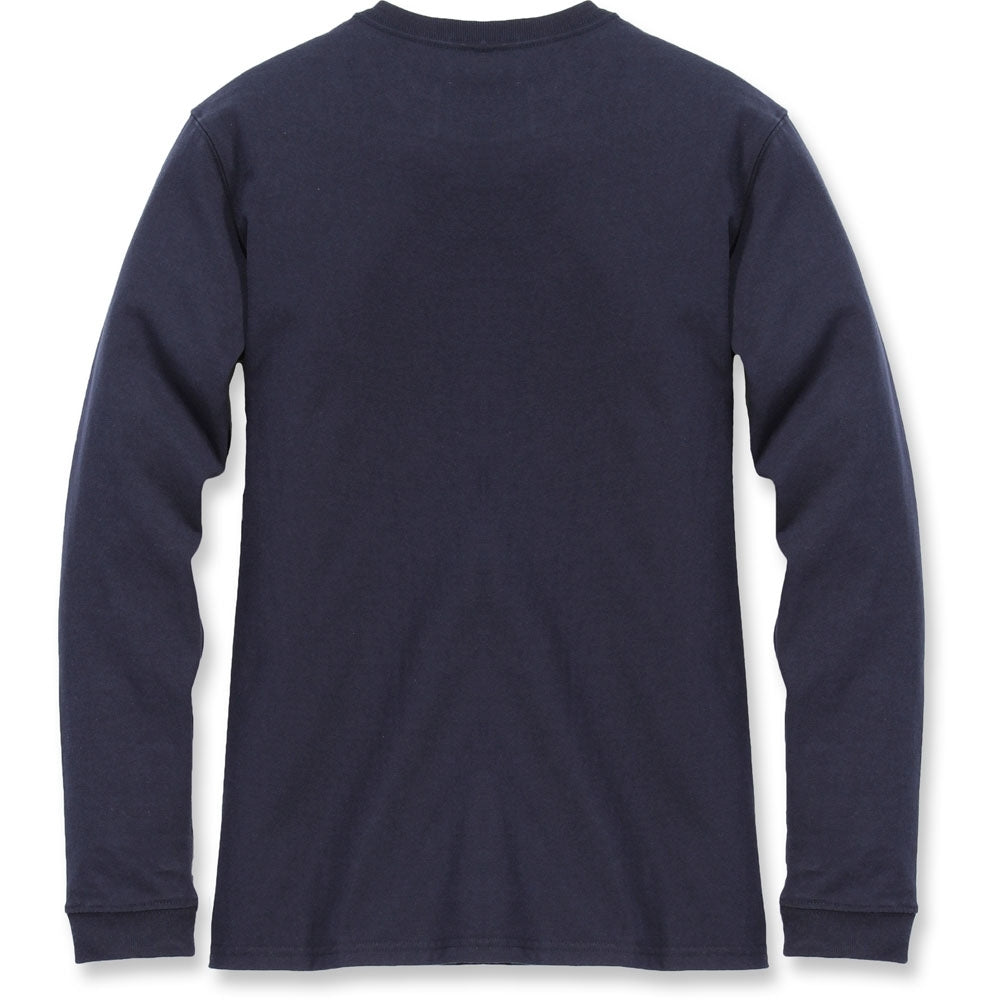 Carhartt Womens Pocket Workwear Rib Knit Long Sleeve T Shirt