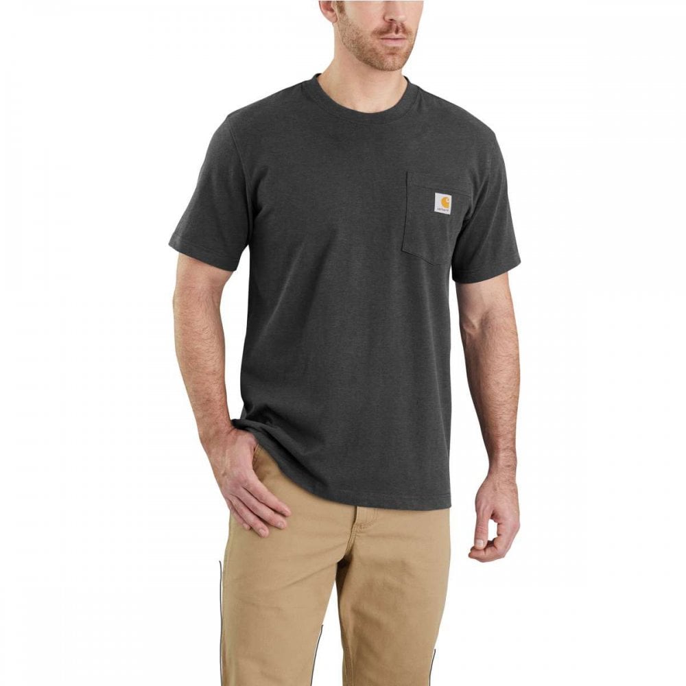 Relaxed Fit Heavyweight Short-Sleeve K87 Pocket T-Shirt - Carbon Heather
