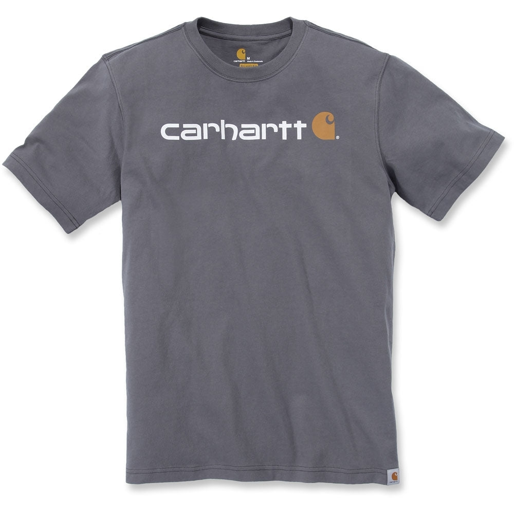 Carhartt Mens Core Logo Graphic Cotton Short Sleeve T-Shirt