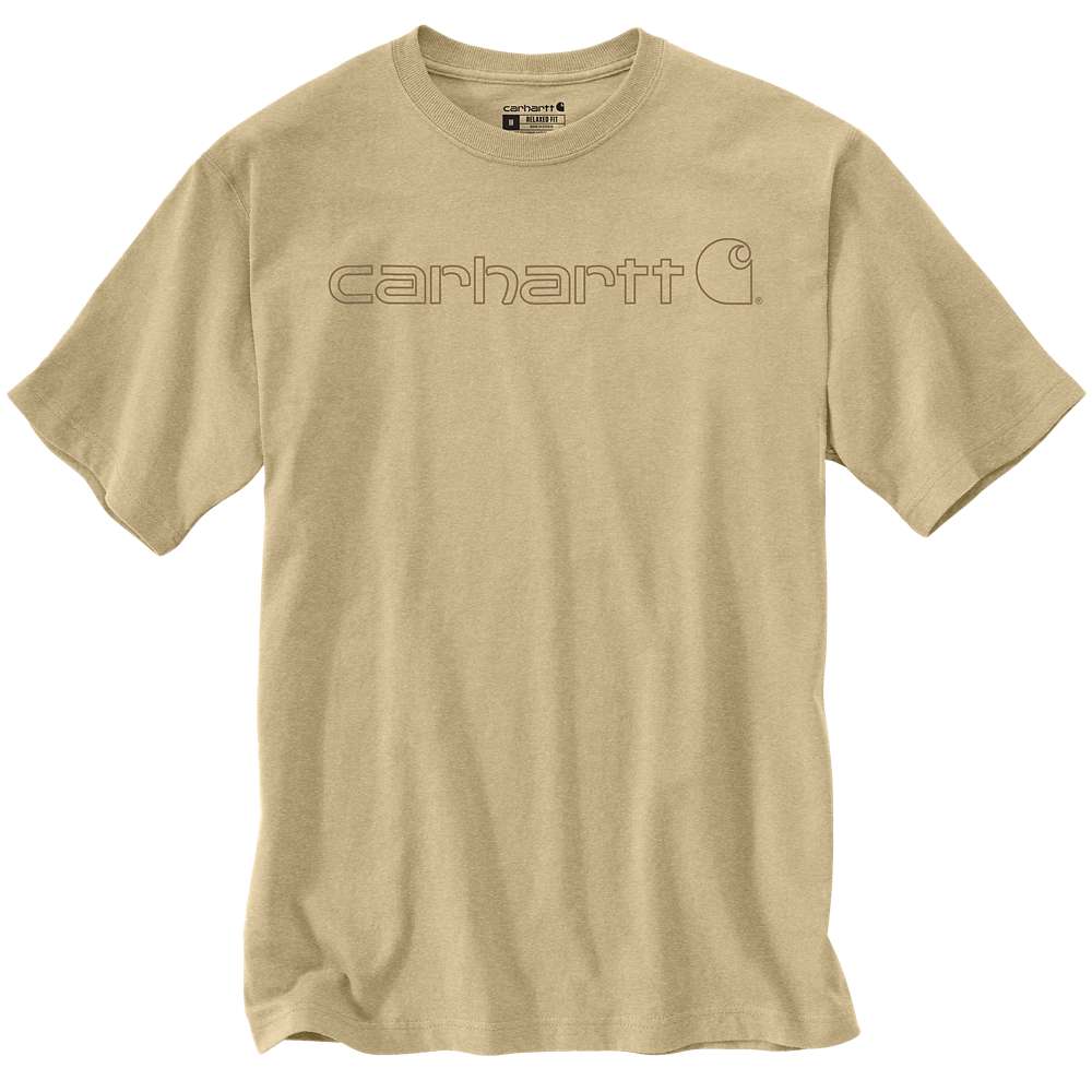 Carhartt Mens Core Logo Graphic Cotton Short Sleeve T-Shirt
