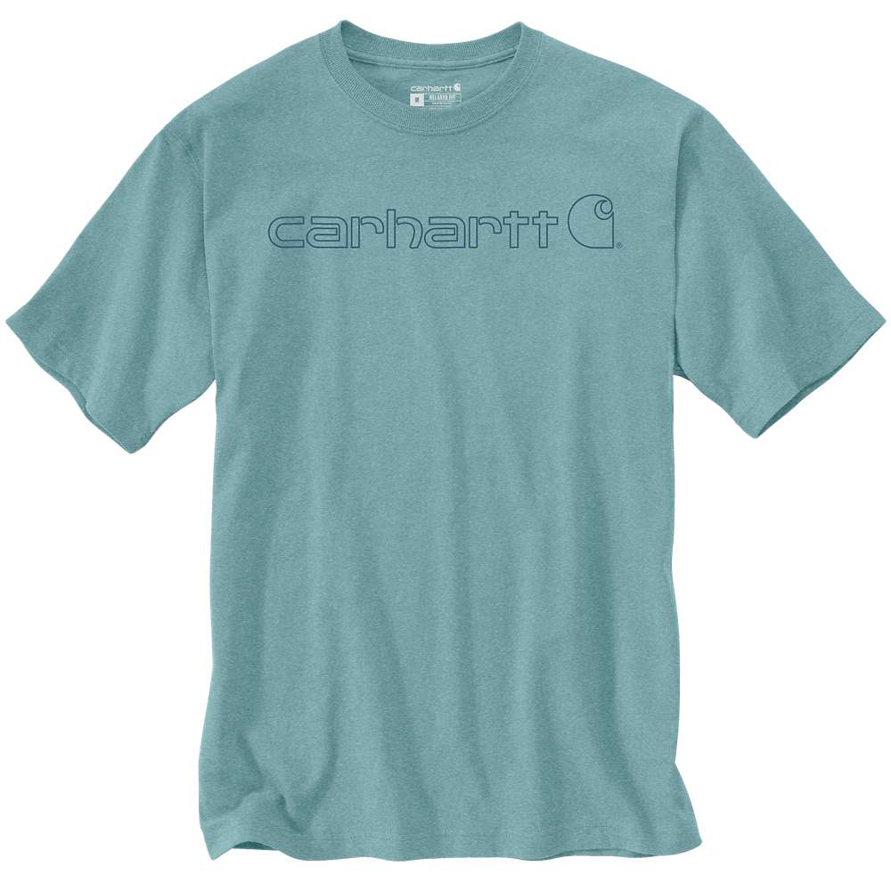 Carhartt Mens Core Logo Graphic Cotton Short Sleeve T-Shirt