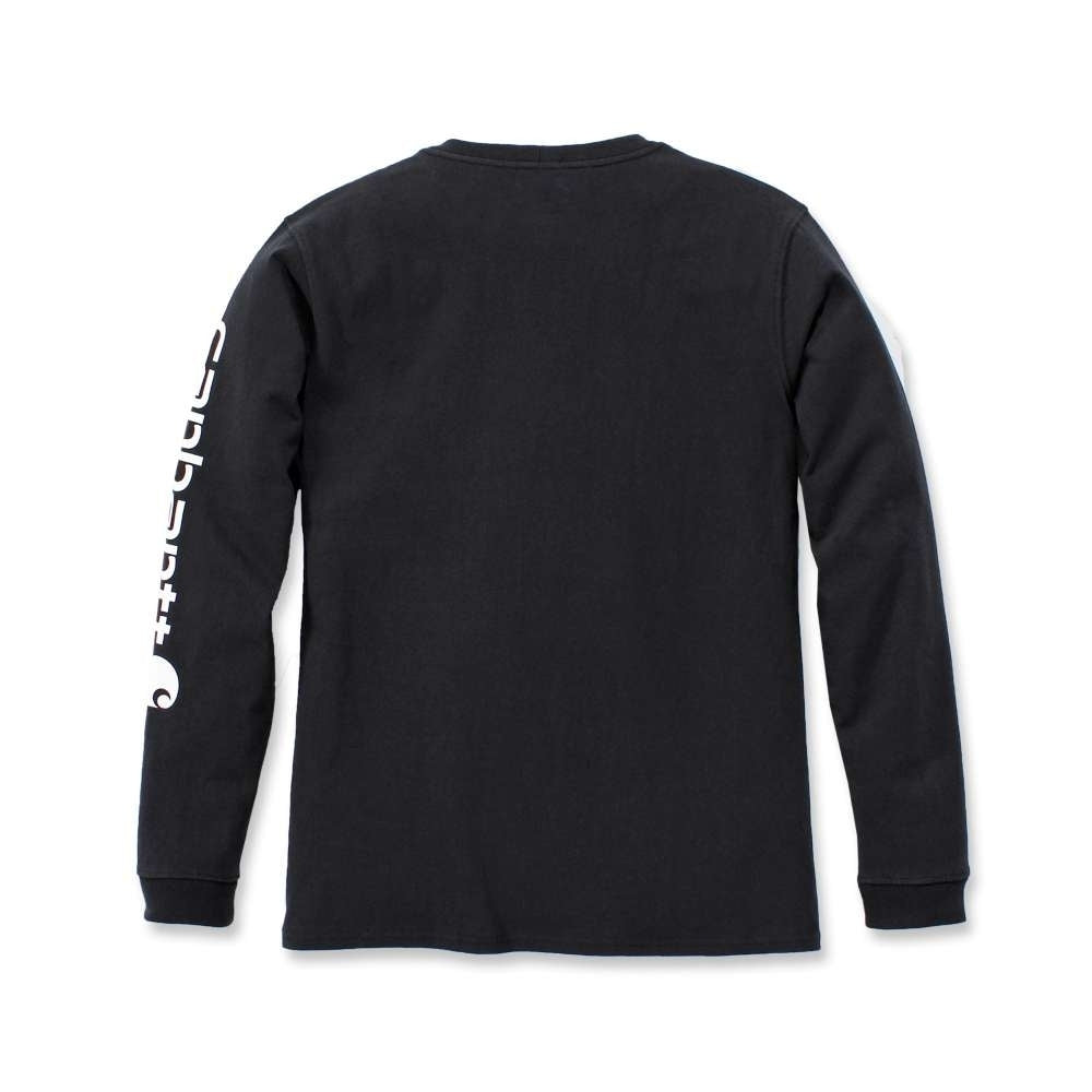 Carhartt Womens Workwear Logo Long Sleeve Cotton T Shirt Tee