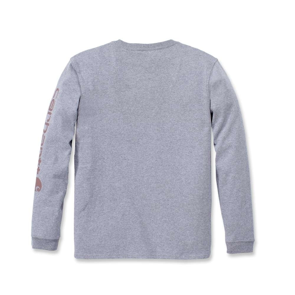 Carhartt Womens Workwear Logo Long Sleeve Cotton T Shirt Tee
