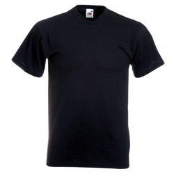 Fruit of the Loom High V-Neck Valueweight Cotton T Shirt