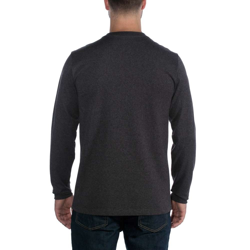 Carhartt Mens Core Logo Long Sleeve Cotton Crewneck T Shirt
