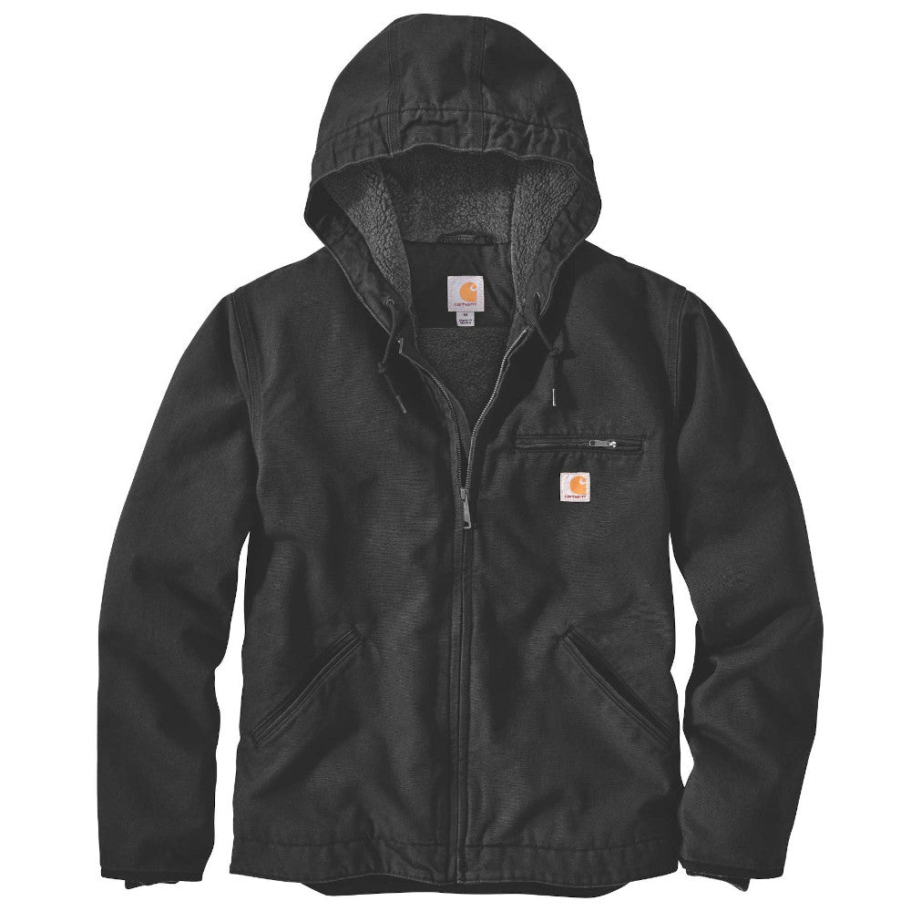 Carhartt Mens Washed Duck Sherpa Lined Jacket