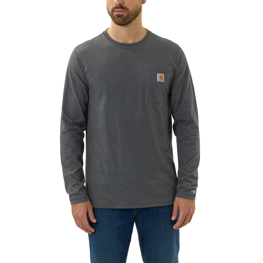 Carhartt Mens Force Flex Pocket Long Sleeve T Shirt