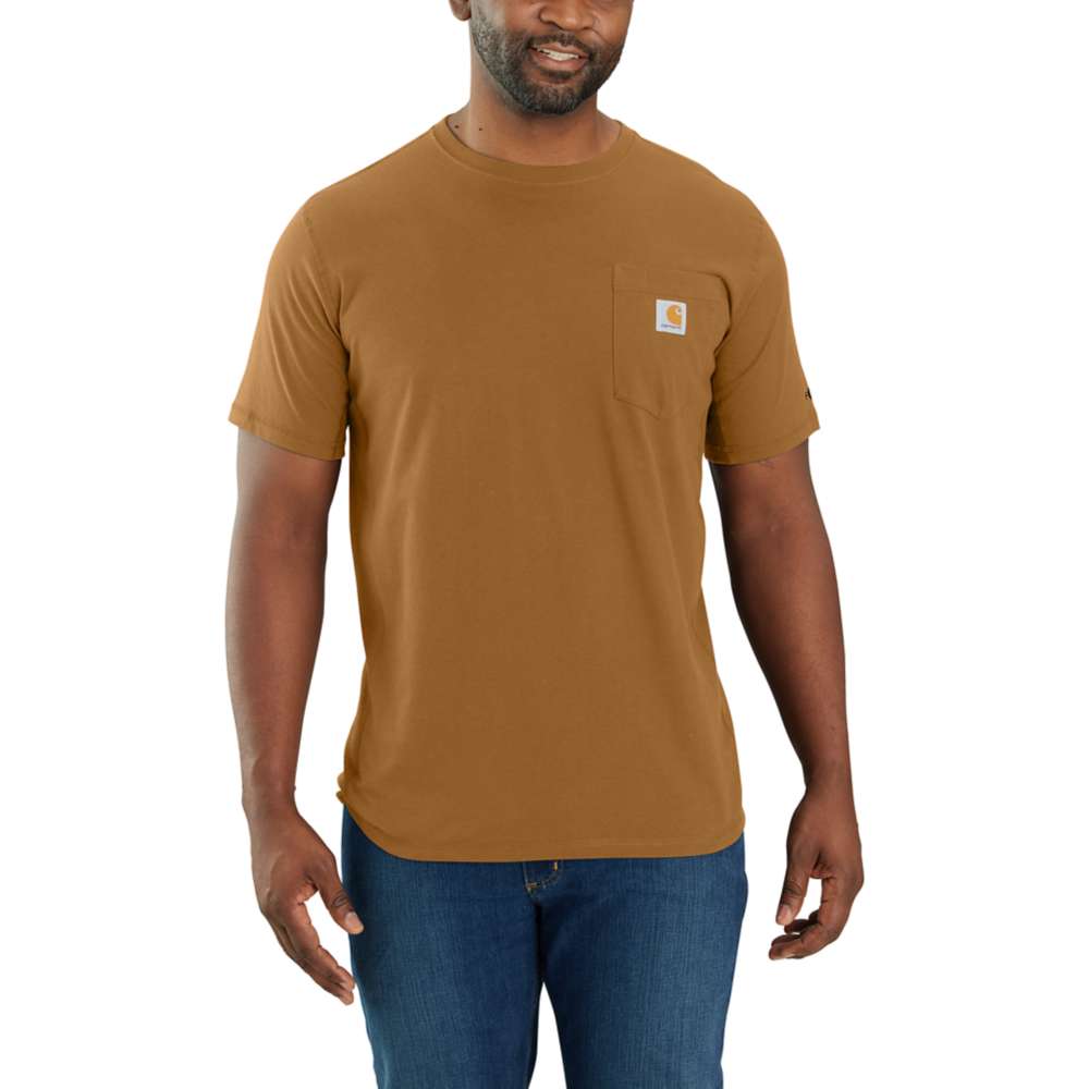 Carhartt Mens Force Pocket Short Sleeve T Shirt
