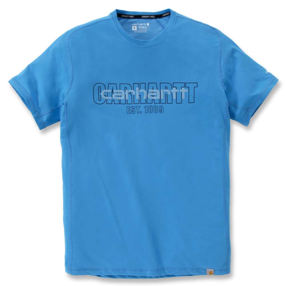 Carhartt Mens Force Short Sleeve Logo Graphic T Shirt