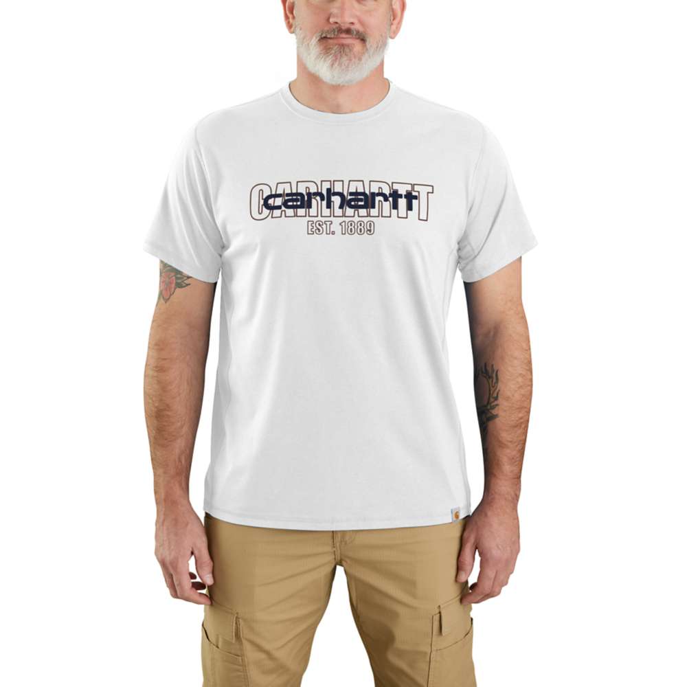 Carhartt Mens Force Short Sleeve Logo Graphic T Shirt