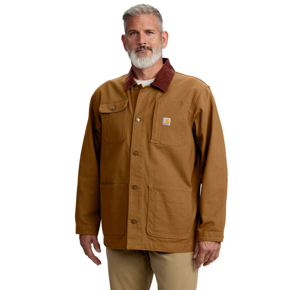 Carhartt Mens Duck Loose Fit Chore Coat Jacket
