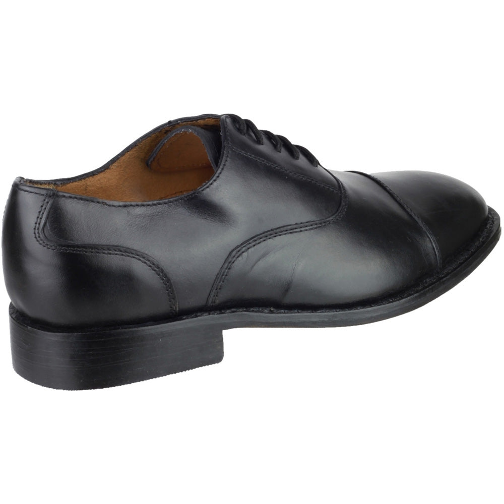Amblers Mens James Lace Lined Leather Oxford Style Shoe Black