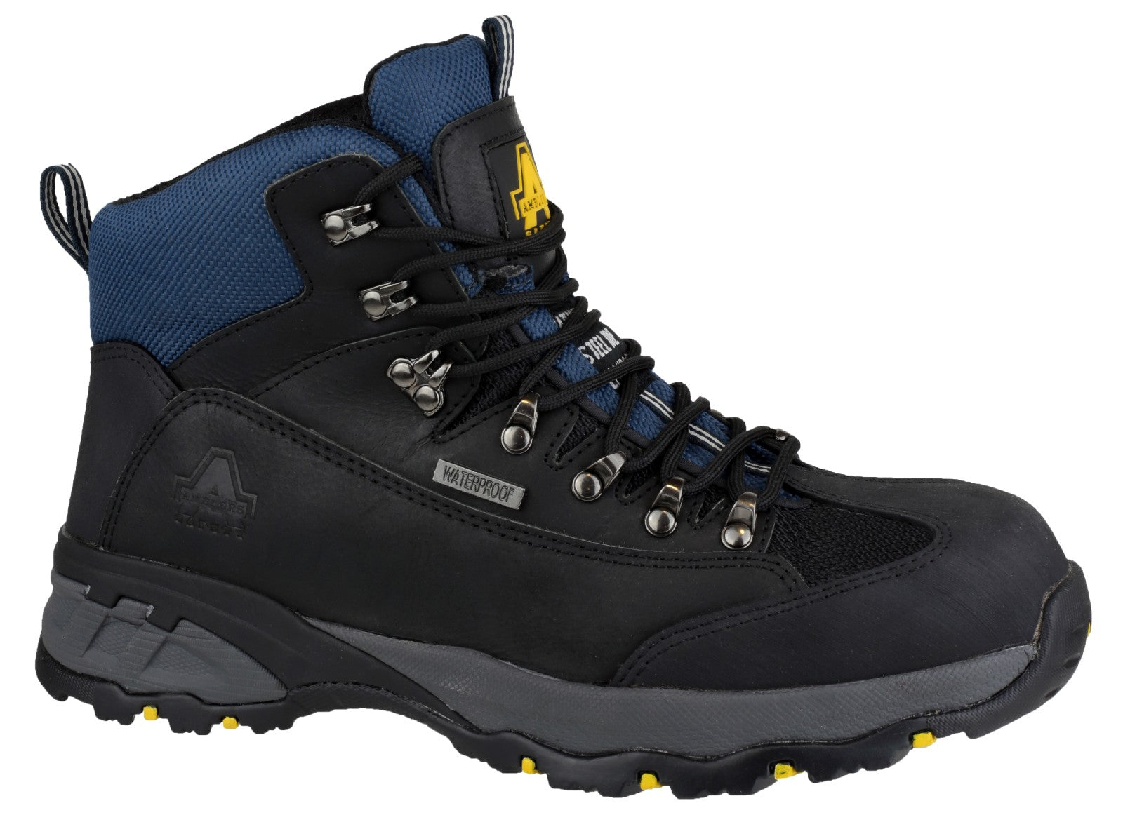 Amblers Safety Mens FS161 Leather Waterproof Safety Boots Black