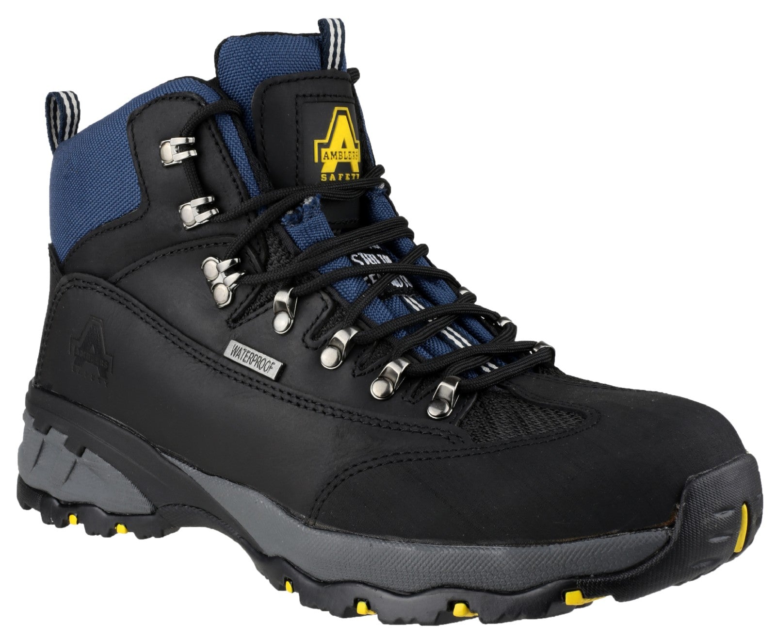 Amblers Safety Mens FS161 Leather Waterproof Safety Boots Black