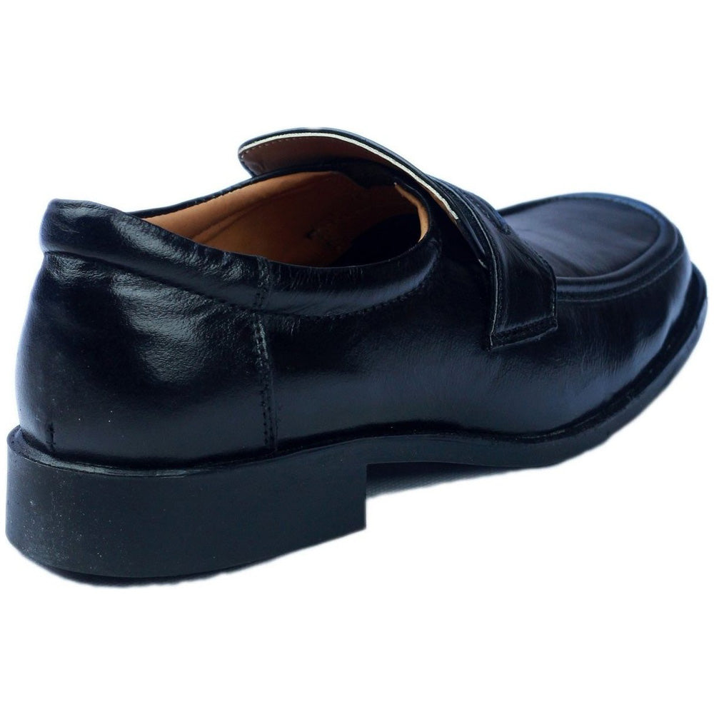 Amblers Mens Manchester Slip On Lined Leather Formal Loafer Black
