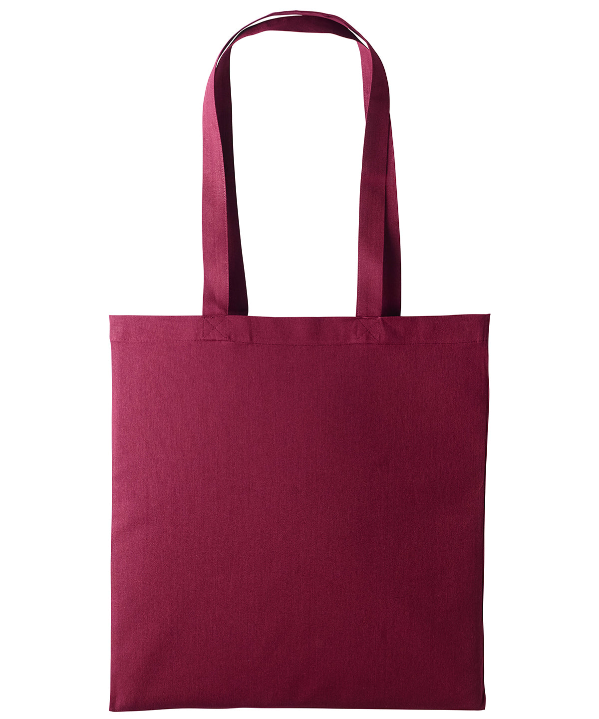 Cotton shopper long handle - Burgundy