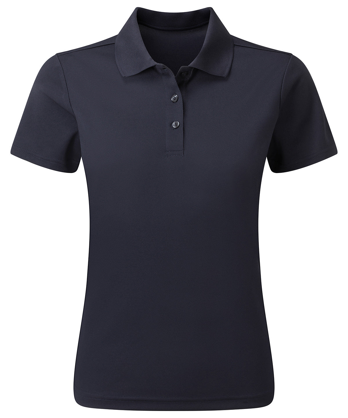 Women's spun dyed sustainable polo shirt - French Navy