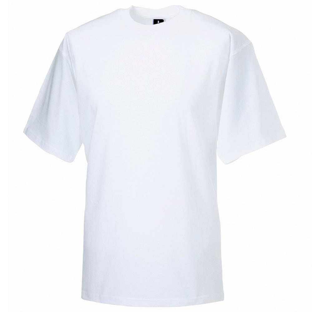 Russell Mens Super Heavy Crew Neck Cotton T Shirt