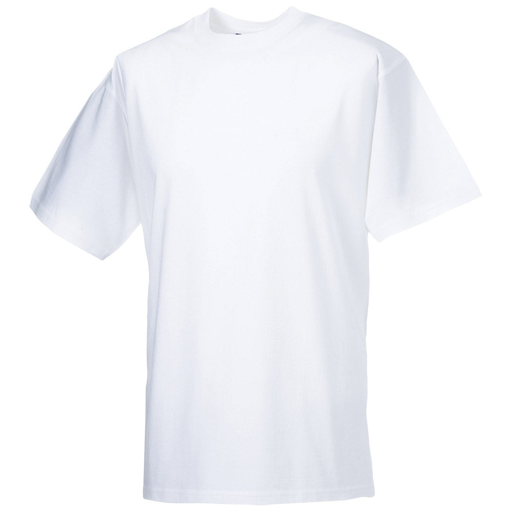 Russell Mens Super Heavy Crew Neck Cotton T Shirt