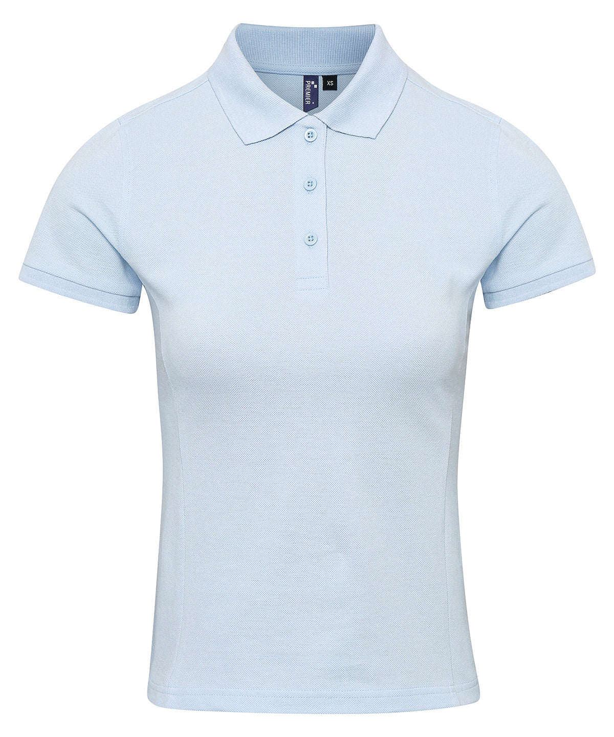 Women's Coolchecker plus piqué polo with CoolPlus® - Light Blue