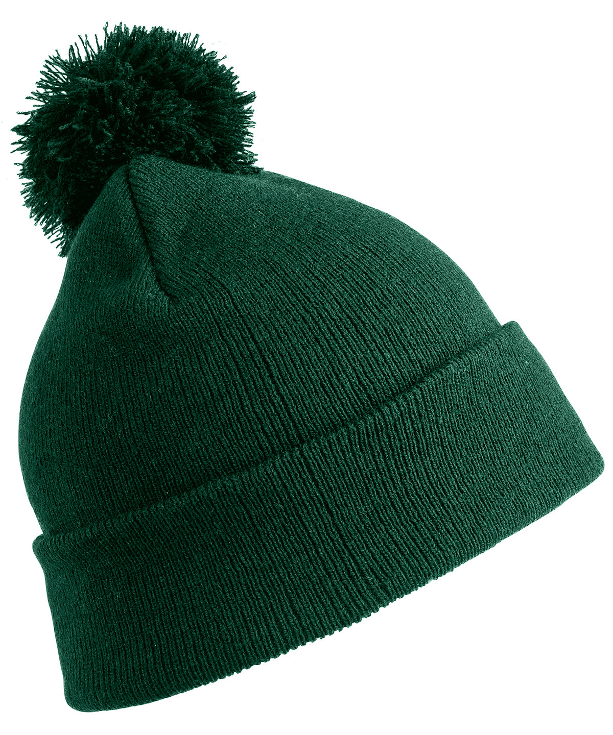 Pom Pom Beanie - Bottle Green