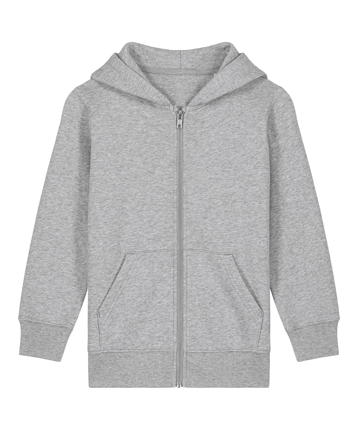 Kids Mini Cultivator 2.0 iconic zip-thru hoodie sweatshirt (STSK182) - Heather Grey