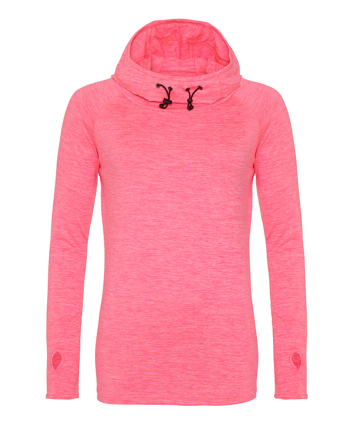 Women's Cool Cowl Neck Top - Electric Pink Melange