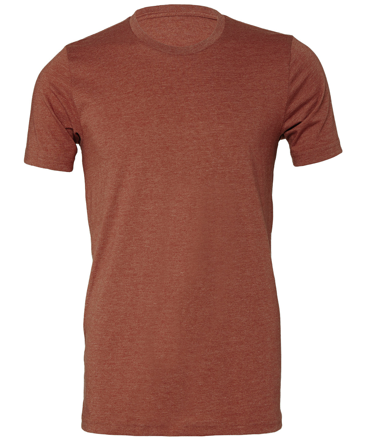 Unisex heather CVC short sleeve t-shirt - Heather Clay