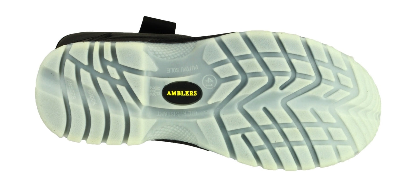 Amblers Safety Mens FS209 Pull On Leather Safety Rigger Boots Black